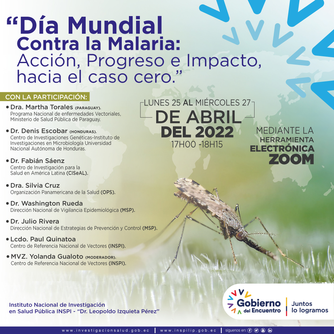 @INSPI_ECUADOR Fortalece el conocimiento sobre la Malaria para lograr la eliminación en los países de las Américas, actualizar los avances, el progreso y el impacto