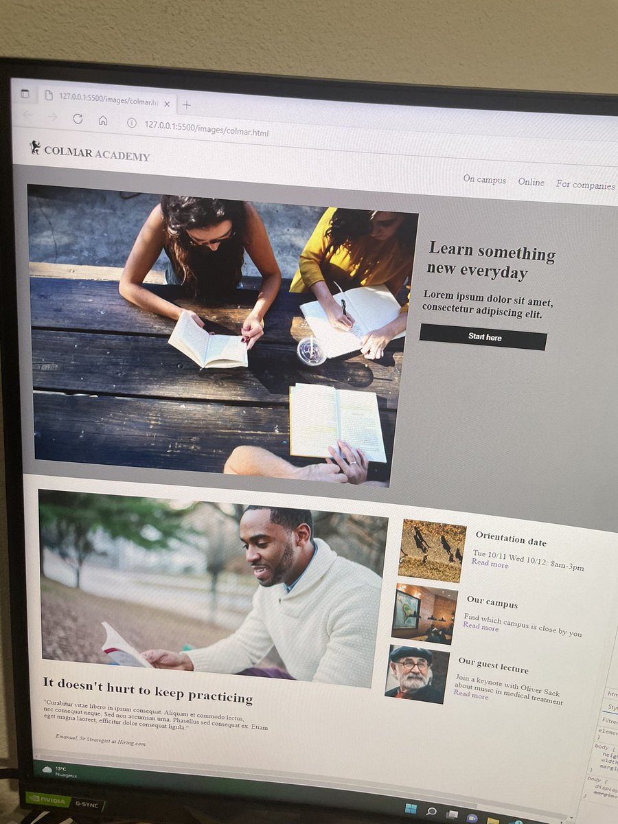 OrnelaLe's tweet image. Day 73 of #100DaysOfCode #100daysofcodechallenge !! I just finished my last project with CSS on #codecademypro ! After 23 days of « inactivity » 🙈, thanks to the great help and motivation of @lenardosmani I’m back to learning code and going further 😄😄☺️🎉🎊
