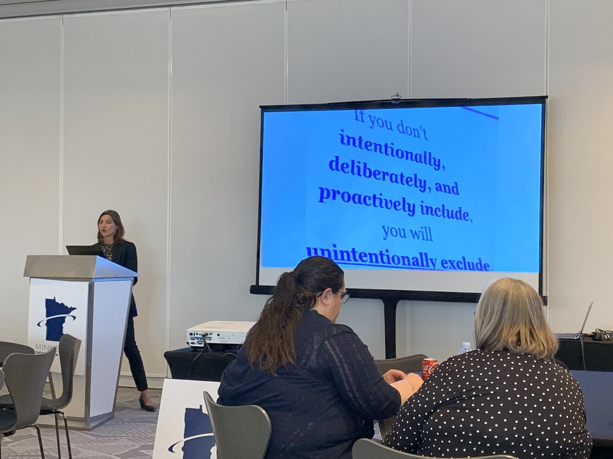 Sharon Wingate (she/her) (@cookiesbytes) on Twitter photo “If you don’t intentionally, deliberately, and proactively include, you will unintentionally exclude” <a href="/JillNow/">Jill Nowacki</a> #accelerate22 #mncun “If you don’t intentionally, deliberately, and proactively include, you will unintentionally exclude” <a href="/JillNow/">Jill Nowacki</a> #accelerate22 #mncun
