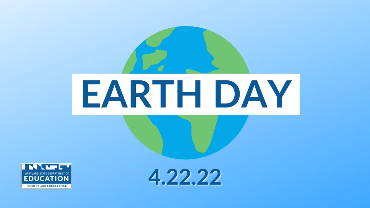 MdPublicSchools's tweet photo. #EarthDay2022 - From science curriculum to service clubs, @MdPublicSchools help protect our planet every day. 

MSDE &amp; LEAs partner in the @usedgov Green Ribbon Schools Award Program, which fosters sustainability: https://t.co/zf39q2nmCi

Our 2022 honoree will be announced today! https://t.co/gPojV5zwfA