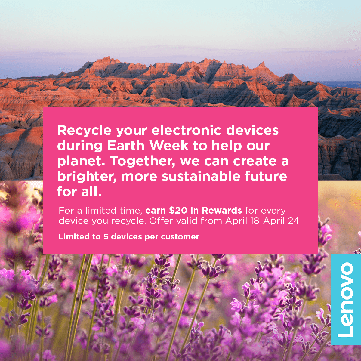 Happy #EarthDay! 🌎 Show your love for our planet by recycling your old electronics. Get started here - lnv.gy/3xDQnyv