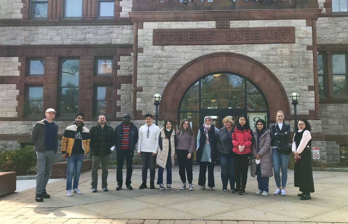 ILIofMass's tweet photo. The IEP went for a tour of the @ForbesLibrary this morning for the first time in over 2 years! 📚 They learned about all of the different materials that are available for them to check out, took a tour with their guide Brian, and asked a lot of great questions! https://t.co/VrKsOQq71C