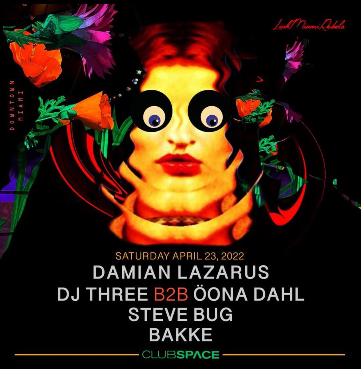 CLUB SPACE MIAMI THIS SATURDAY WITH WIZARDS 👹
@DJThreeOFC @damianlazarus @steve_bug