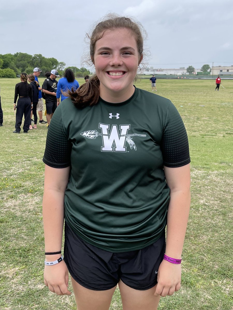 Waxgirlstrack's tweet image. Congratulations to Scout Burns! She finished 4th in shot and will be competing in two events at the Regional Meet next week!