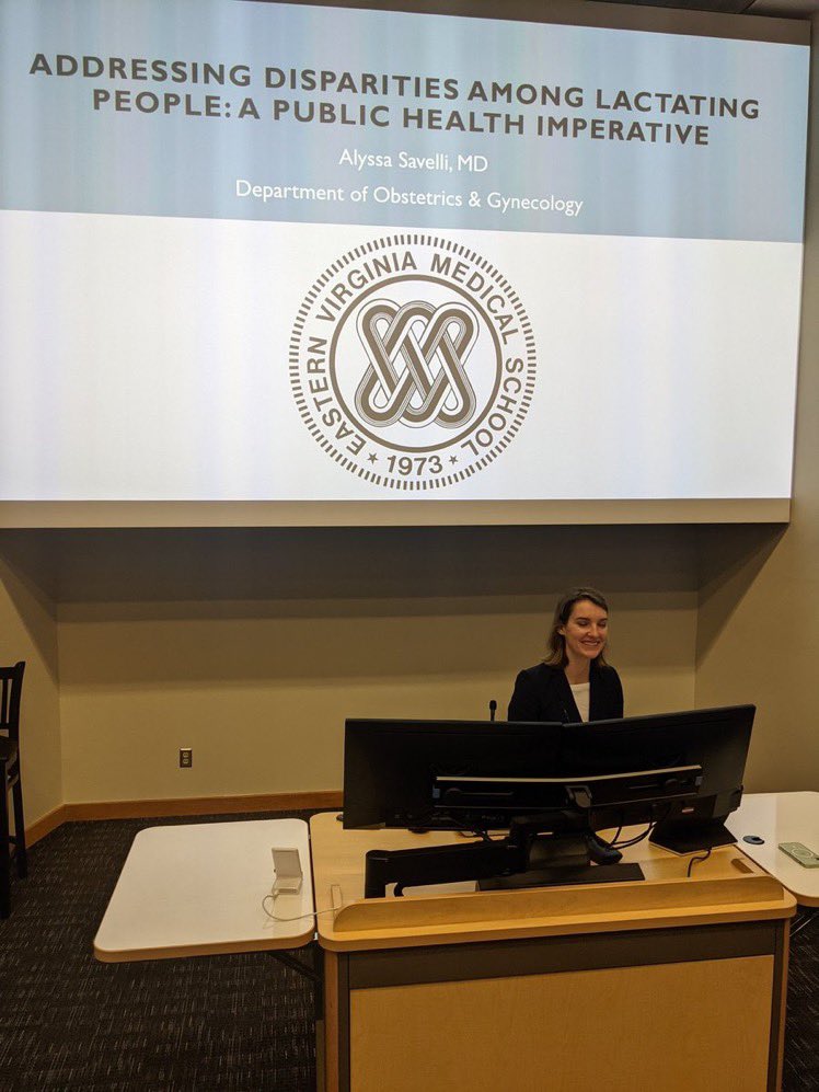 Dr. Savelli (future #MFMfellow at #EVMS!) presented an awesome Grand Rounds this morning addressing health disparities in breast feeding! 🤩👏 <a href="/EVMSedu/">Eastern Virginia Medical School</a> <a href="/MySMFM/">SMFM</a>
