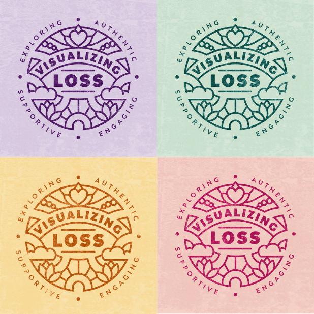 saralizabaumann's tweet photo. Presenting our new #VisualizingLoss study logo! This is a product of collaboration between our amazing study participants, research team, and graphic designer @SophieMaliphant. Follow along on this thread as we break down the meaning behind each component.#palliativecare https://t.co/Opgw6JvGHv