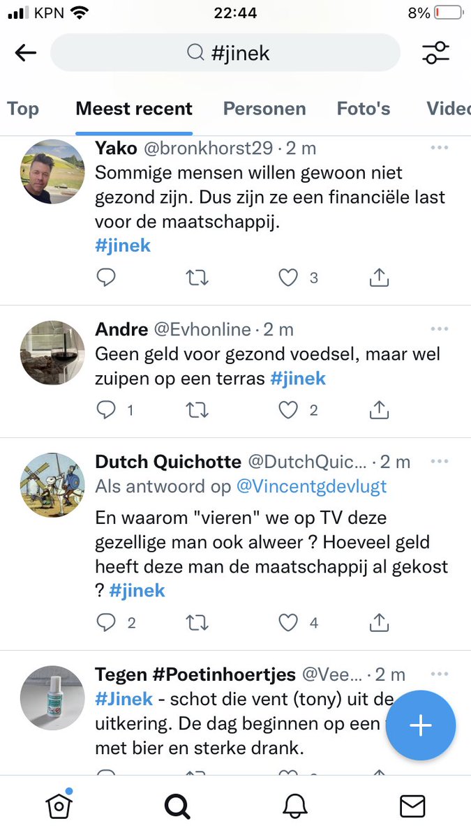 Echt mensen, het is voor velen niet zo makkelijk als dat het lijkt. Maar reacties op Twitter verguizen alleen maar de man die zo dapper is zich kwetsbaar op te stellen. De schrijnende gezondheidskloof in het land. #jinek