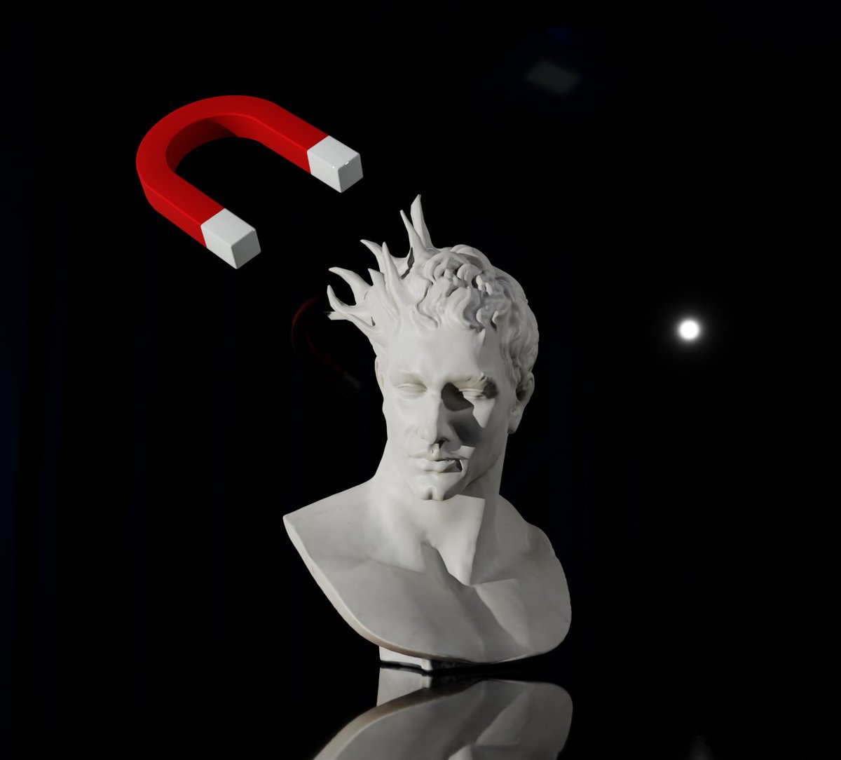 venuskarmas's tweet photo. Sculpture with Magnet for #magnetproject
#NFTProject #NFTartist #NFTdrop #3D #3dmodeling #3dart #nftcollectors #nftlover #NFTartist https://t.co/SeTrUtGXk0