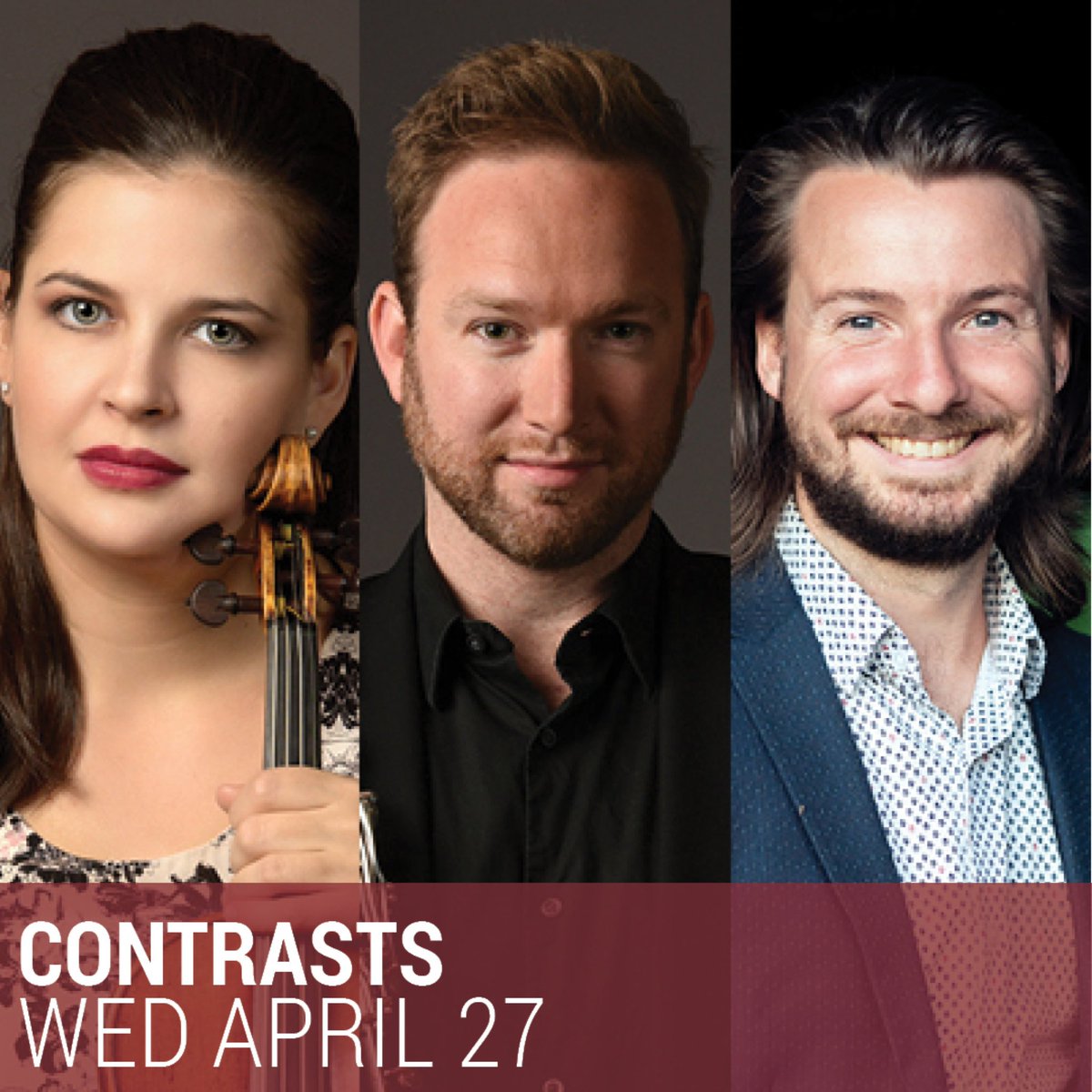 cklopoushak's tweet photo. I’m SO EXCITED to play with these amazing musicians/friends next Wednesday, April 27 for @Chamberfest! #jessicalinnebach @srice_clarinet #carsonbecke playing Contrasts and a whole lot more by Schumann, Vivier, Clarke, @jmontgomerymusc & Skoryk 🇺🇦🎻 tix: https://t.co/hTqZ7S5OOg https://t.co/cM6GMVossk