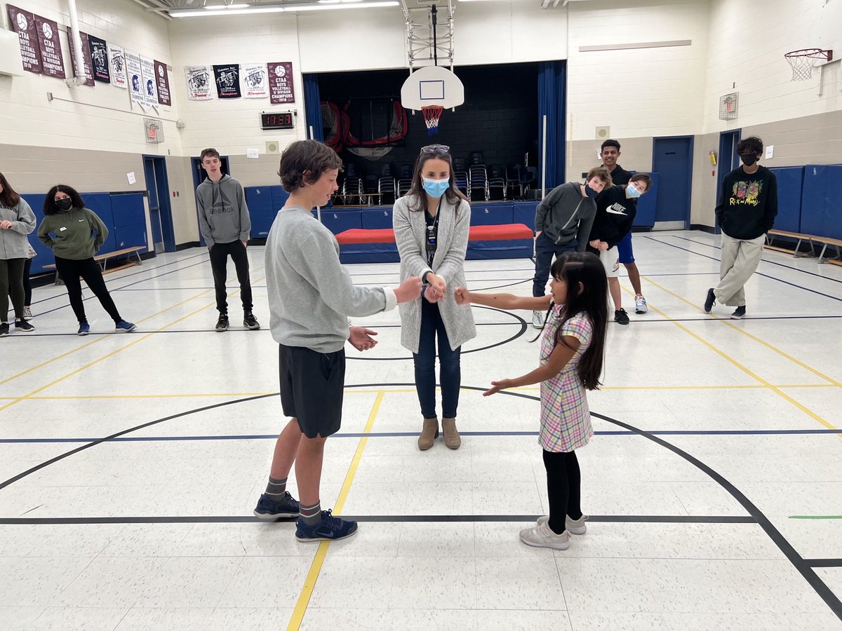 When the Grade 1 student beats the Grade 8 student in the Rock Paper Scissors Showdown!! Thanks <a href="/StFrancisLondon/">St. Francis Catholic</a> for the awesome idea!