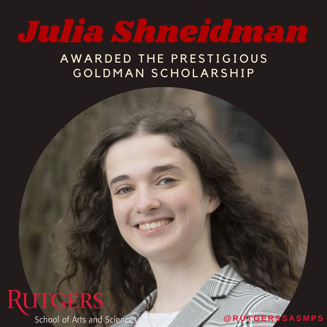 Rutgers SAS Mathematical & Physical Sciences (MPS) (@rutgerssasmps) on Twitter photo Math major Julia Shneidman is a recipient of the prestigious <a href="/GoldwaterSC/">Goldwater Scholar Community</a>. Even before attending Rutgers, she competed against some of the best math students globally & will be pursuing a doctoral program in the fall.
go.rutgers.edu/zehahi03
#RutgersSASMPS <a href="/RutgersSAS/">Rutgers SAS</a> Math major Julia Shneidman is a recipient of the prestigious <a href="/GoldwaterSC/">Goldwater Scholar Community</a>. Even before attending Rutgers, she competed against some of the best math students globally & will be pursuing a doctoral program in the fall.
go.rutgers.edu/zehahi03
#RutgersSASMPS <a href="/RutgersSAS/">Rutgers SAS</a>