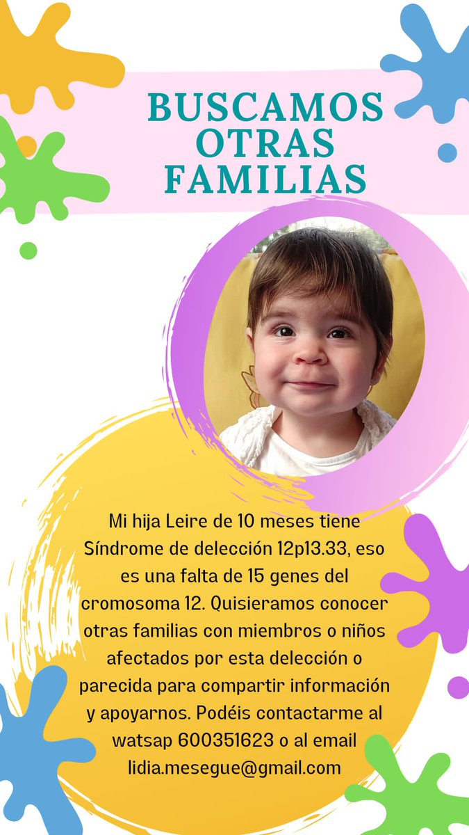 Os pido el mayor número de RT de la historia de twitter, la madre de Leire, esta preciosidad de niña, busca a otras familias que sufran lo mismo que su niña. Madre de Leire, tú tranquila, que las vamos a encontrar⚘