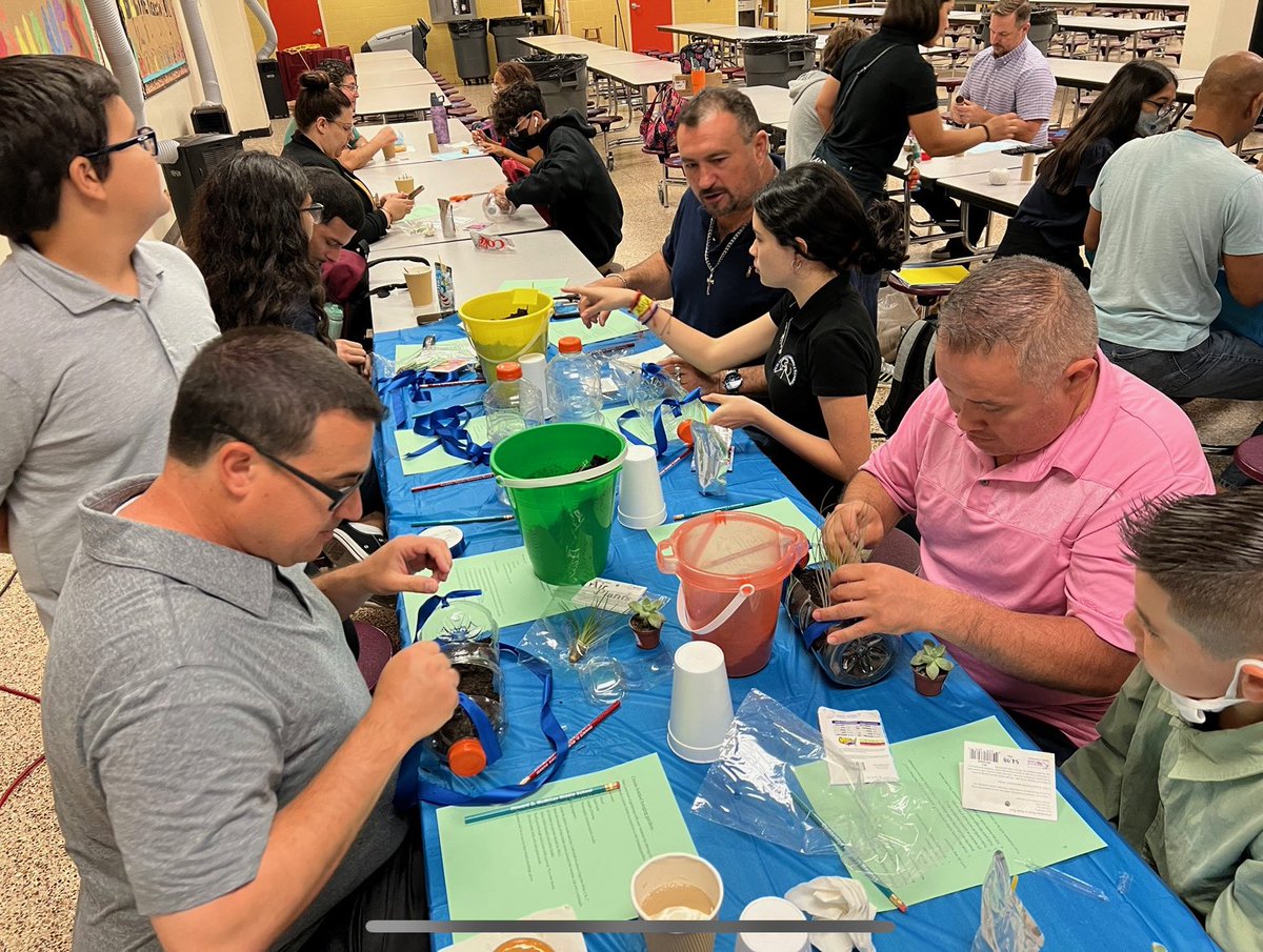 HDMcMillan's tweet photo. Thank you to all our participants that made our D^4: Dads, Designs, Donuts &amp; Dominoes Event a huge success! It was amazing seeing all our Father Figures sharing in our Earth Day Activities! @MDCPSSouth https://t.co/XXcMn1SHgE