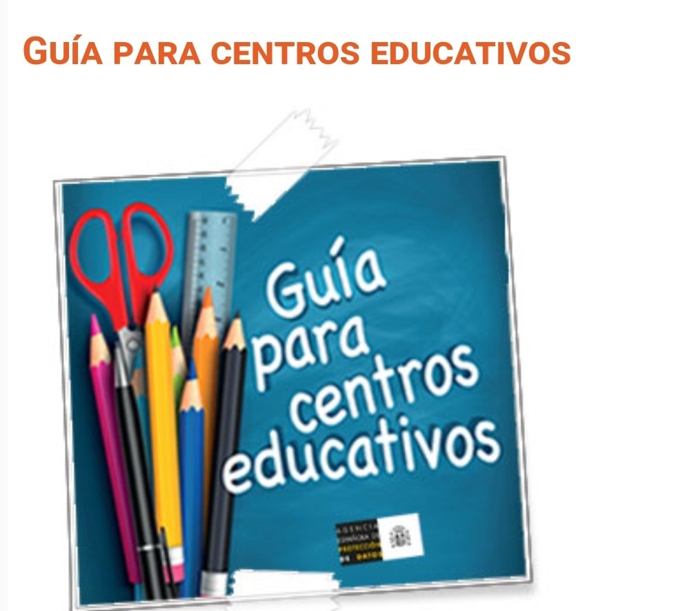 😬¿Qué datos pueden recabar los centros?
😱😱¿Cómo puedo usar la imagen de mi alumnado?
🙃¿Puedo publicar sus notas?
⁉️⁉️Tooooooodoooooo lo que necesitas
✅️Guía completa de preguntas y respuestas. 
Básico para #plandigital y #competenciadigital 1.5
tudecideseninternet.es/aepd/images/gu…
#ATD