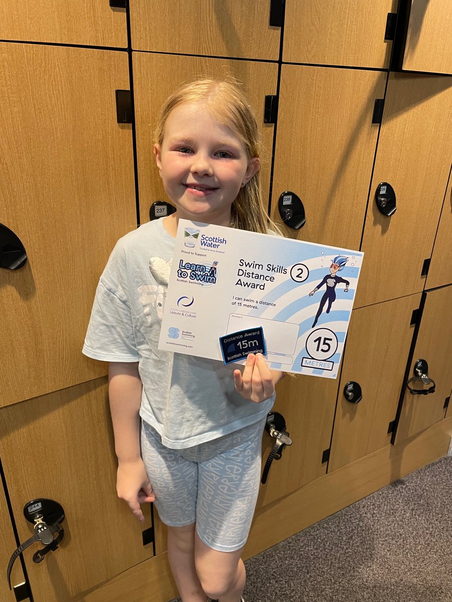DeniseMcCaffer5's tweet photo. Isla achieved her 15M distance badge at swimming. 🏊‍♀️ Next goal set - 30M! @WoodheadPrimary https://t.co/swNC0gz7KU