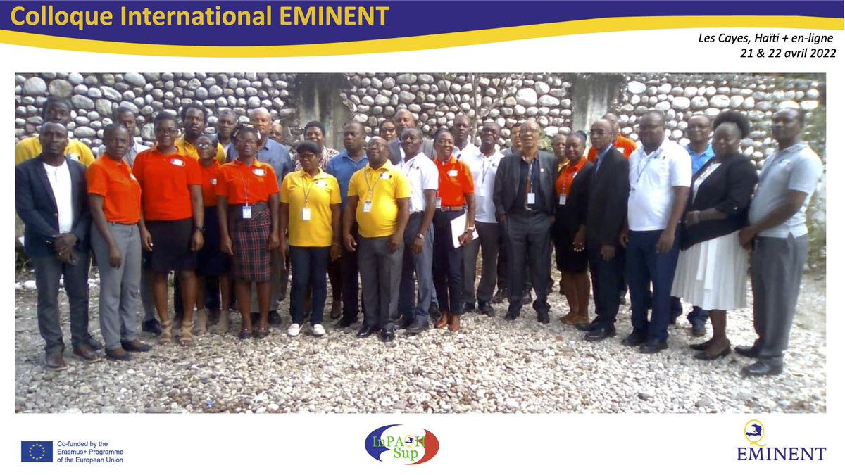 Haiti4Q's tweet photo. Grand succès pour le premier jour du #ColloqueEMINENT avec d’excellentes discussions sur l’#AssuranceQualité dans les universités à #Haiti 🇭🇹 et présentation d’une nouvelle plateforme numérique développée par l’ESIH 👏🏼  #QualityAssurance @EUErasmusPlus #ErasmusPlusCBHE https://t.co/ITHAB6sseU