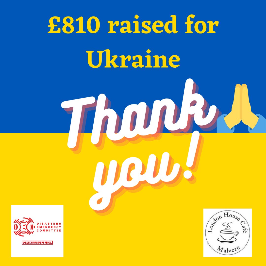 Londonhousecafe's tweet photo. Thanks to the generous support of our customers and the kind local businesses in #malvernlink who donated fantastic raffle prizes, we were able to help #SupportUkraine #StandWithUkraine️ .  🙏🇺🇦💙💛 https://t.co/rrwIbgJ8pU