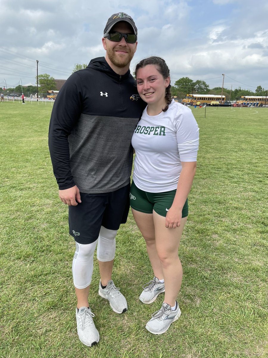 Tyrel_Lenard's tweet photo. Congrats to @EmilyPatel26 on becoming the best female discus thrower in @PISD_Athletics history! Thank you for all that you invested the last 3 years. I’m proud of your legacy, but am more proud of the person that you are. You will be outstanding at whatever you choose to pursue. https://t.co/QCLjIJAmAf