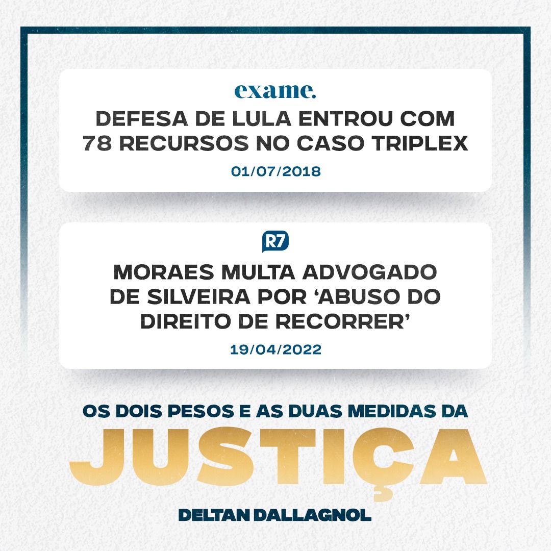 deltanmd's tweet photo. Será que a lei no Brasil é igual para todos? https://t.co/8K4wwthqS4