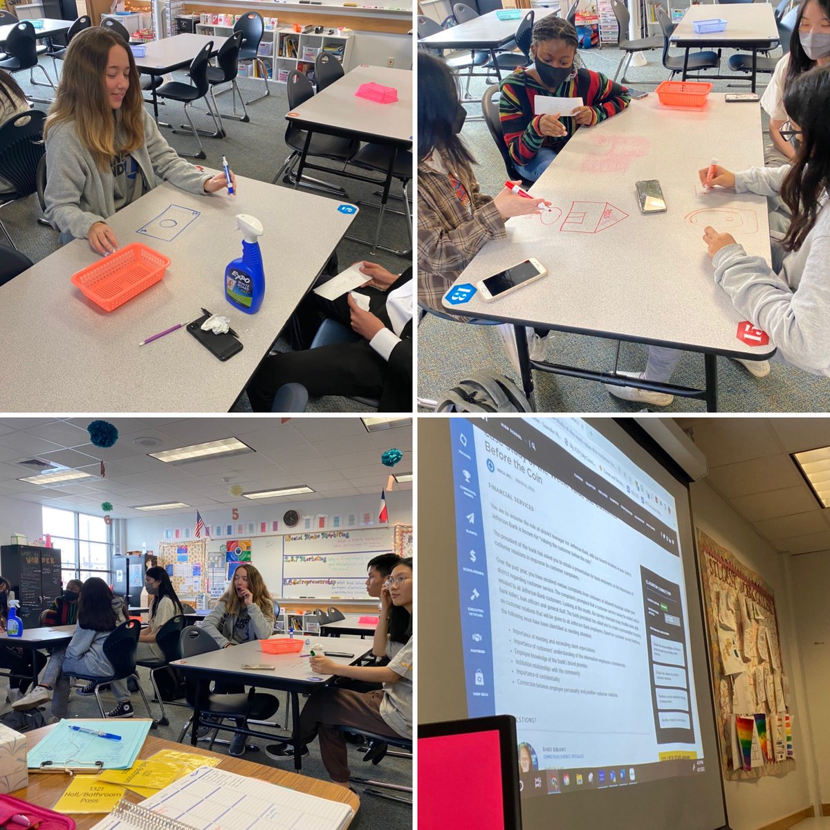 Smaller group today with so many activities going on for the end of the year, but still fun! Working on communication and a financial case study! <a href="/LeanderHS/">Leander High School</a> <a href="/LeanderHS_CTE/">Leander HS CTE</a>