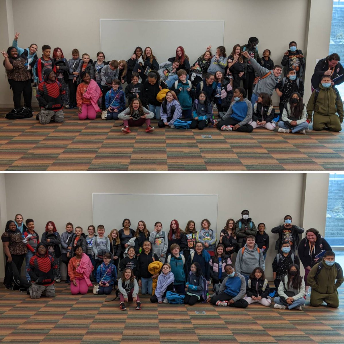 SAVEProgram's tweet photo. Our #BPS students are so happy to be back on #BellevueUniveristy campus! 💜
#littlebruins #saveprogram #supportstudents https://t.co/ppUuoHwPXG