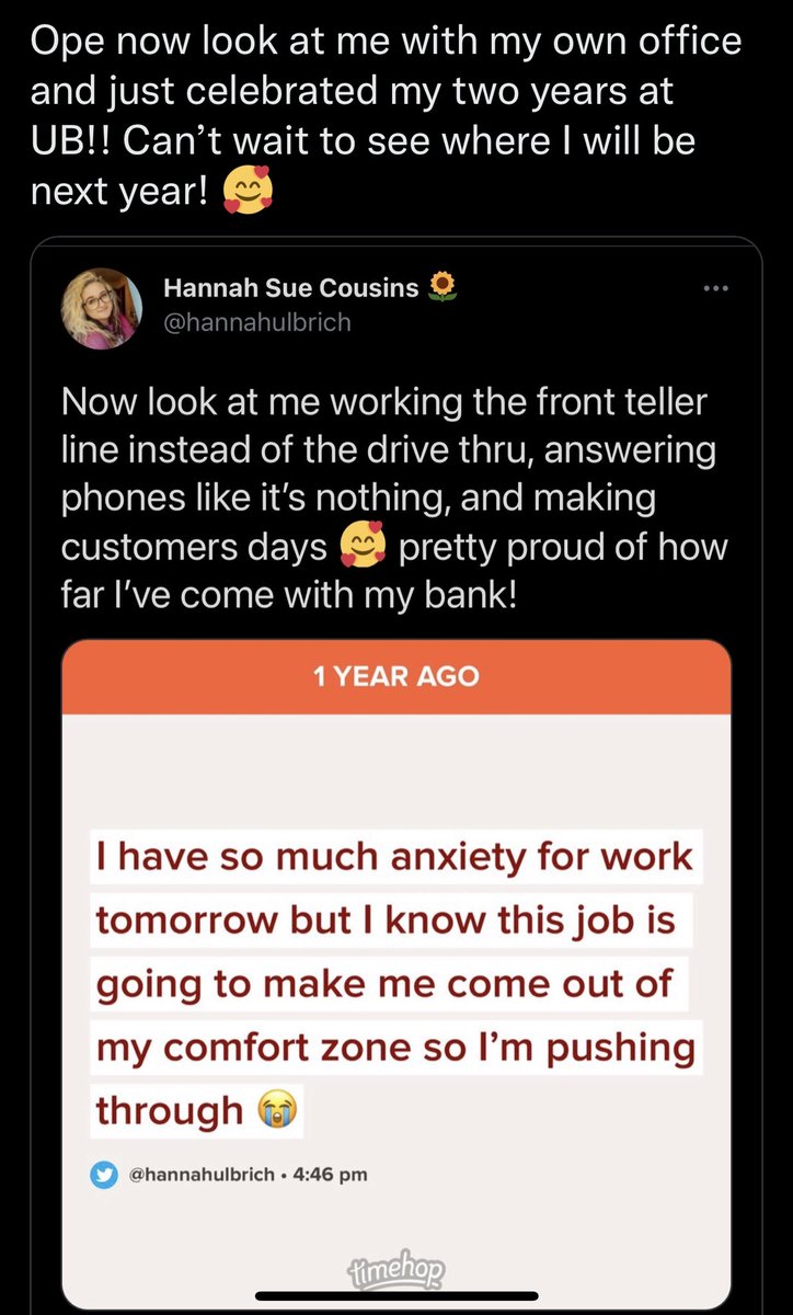 hannahulbrich's tweet photo. Three years at UB and have been a Treasury Management Specialist for a year now 🤪 https://t.co/nfFEkJ6pSc