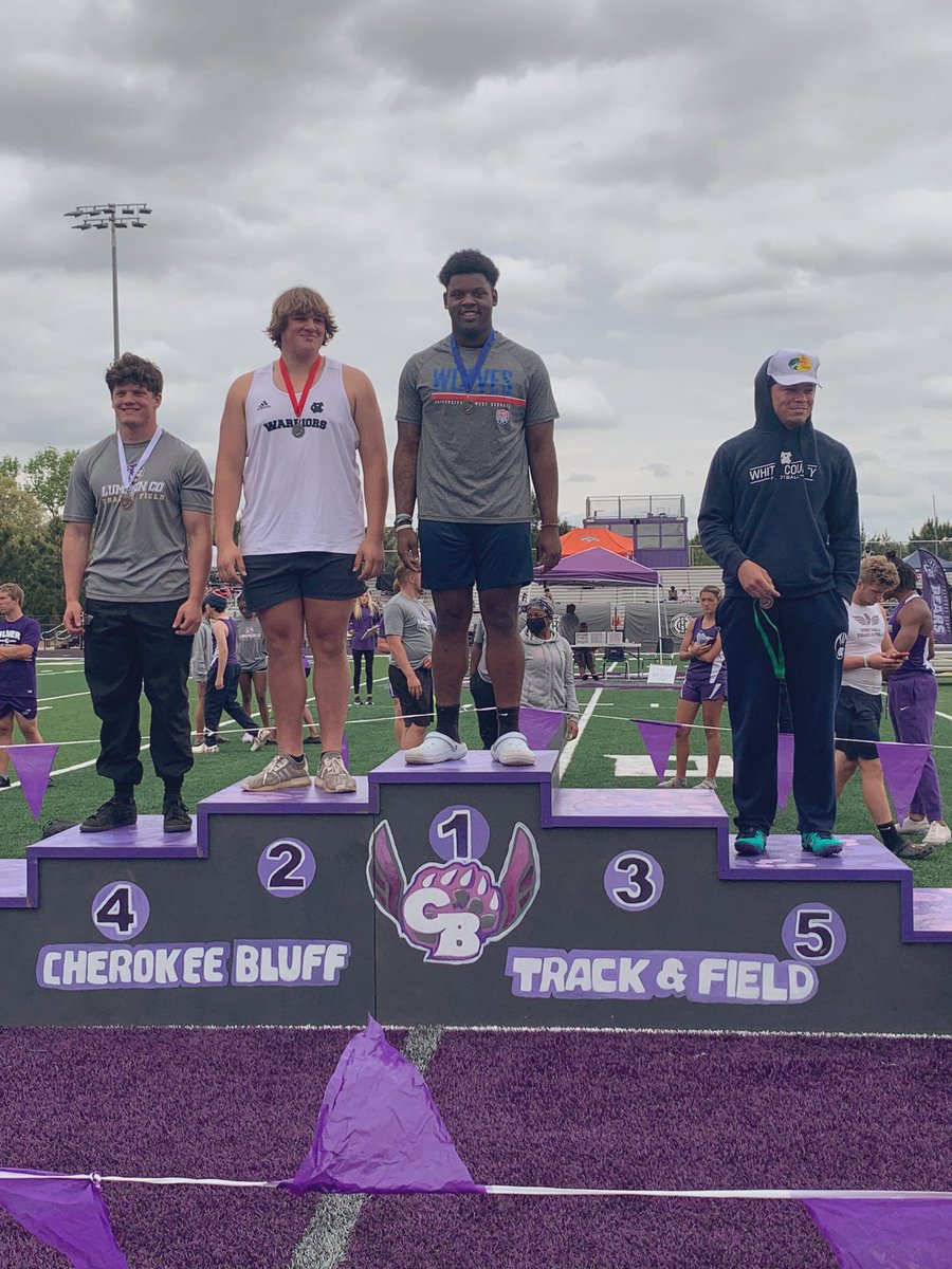 tilil_blackwell's tweet photo. Blessed to be back to back region champ in shot put!! @1BIGJONES @CoachDanSutton @CoachPatGamble @CoachMasters @RecruitGeorgia @WHSpartansFB https://t.co/LgNQdnYmok