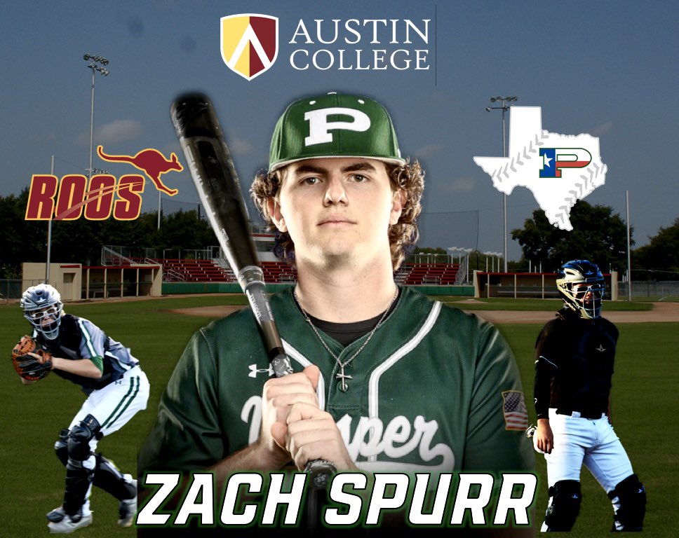 ThePHSBaseball's tweet photo. Congratulations to Zach Spurr on his commitment to pursue his academic and baseball career at Austin College. Zach is a fantastic teammate and student-athlete and we’re grateful for his commitment to our program.

#Details212
#ProsperHSBaseball
#StandardsOverFeeling
#UncommonMen https://t.co/QiicGHLmly