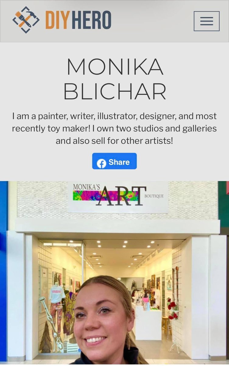 MonikaBlichar's tweet photo. I’m in TOP 5 on #diyhero Vote for us! We will use the cash towards buying our own property for our studio and gallery! Takes 2 secs! #vote https://t.co/bn14e76Cjl https://t.co/8Qe7AKqVzl