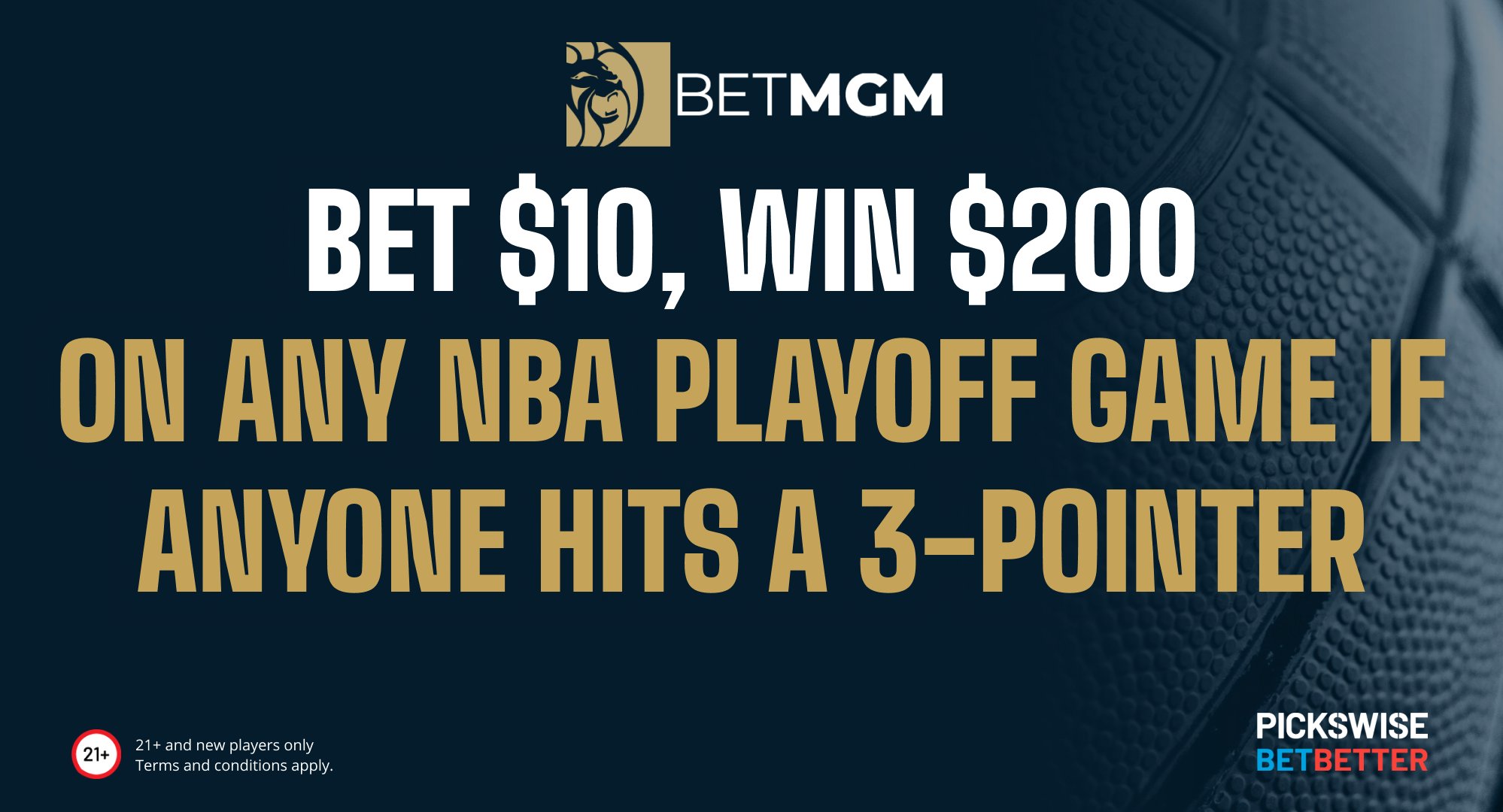 Pickswise on Twitter "🚨 BETMGM NBA PLAYOFFS OFFER 🚨 Bet 10 on any NBA playoff game and win
