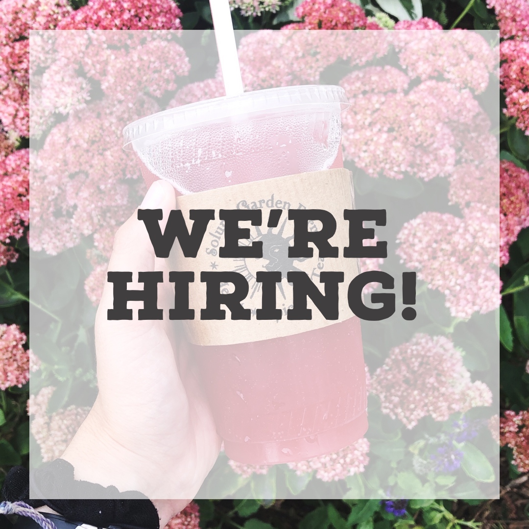 Become a part of the TEA-m! ✨ We’re looking for tea baristas/sales associates for our <a href="/bospublicmarket/">Boston Public Market</a> location! Head to link to learn more about the position and apply today! 
bit.ly/SolunaJob