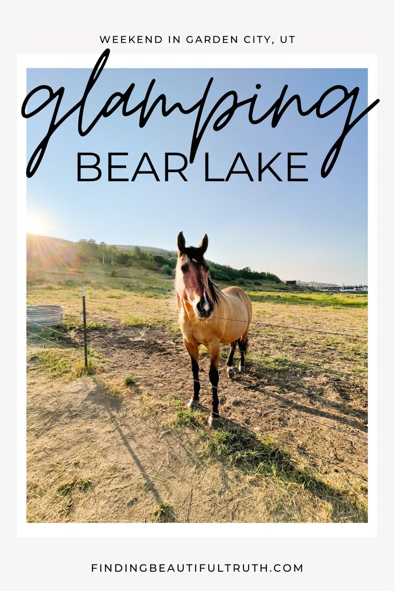 We had the best time at Bear Lake. Here are a few things we loved about glamping in Garden City: findingbeautifultruth.com/2022/04/bear-l…. #utahglamping #bearlake
