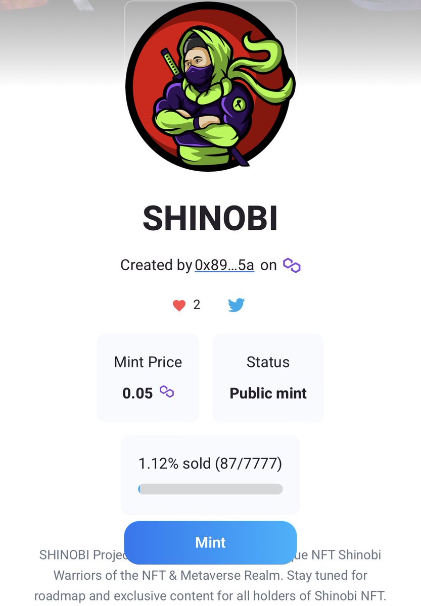 NFT Shinobi Project tweet media