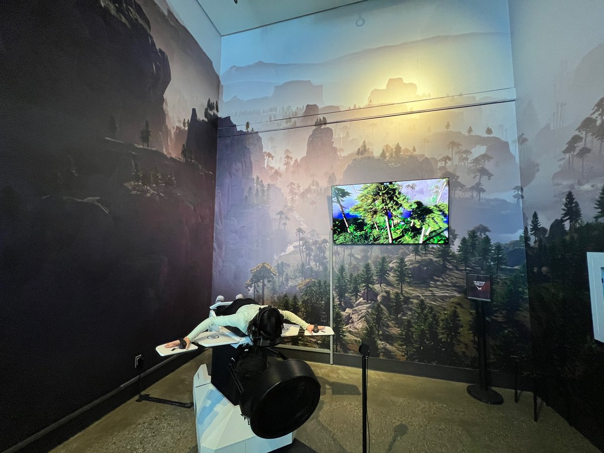 Jurassic times, call for #jurassic measures! Take flight with <a href="/Birdly/">Birdly</a> VR &amp; visit the most famous #dinosaurs of the time. 🦕 🦖  Visual, aural + haptic sensations give flyers an all encompassing experience of being one with the dinos! #VirtualReality #Spark bit.ly/3ITsCVs