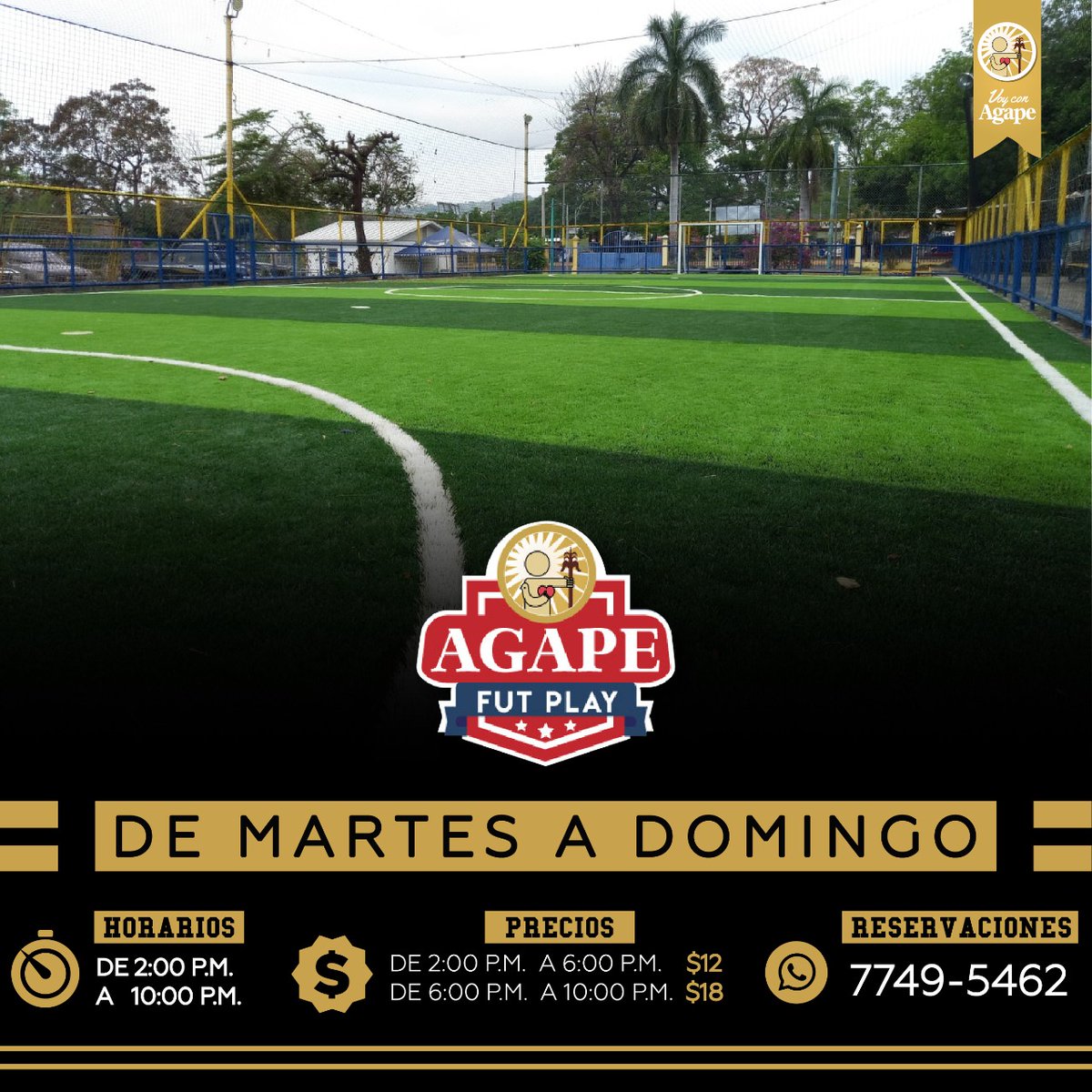 #Sonsonate ⚽️ 
La renovada infraestructura de nuestra #Fut_Play está lista para recibir a todos los fanáticos del fútbol⚽️

Te esperamos con tu equipo, familia, amigos, compañeros de trabajo o compañeros de estudio 🏃‍♂️🏃🏃‍♀️
