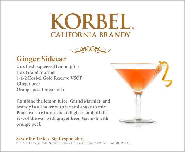 The Ginger Sidecar – a gingered spin on this classic cocktail.