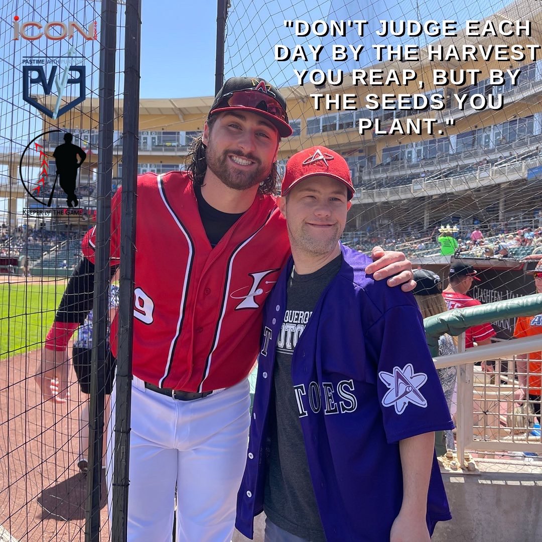 ICONbaseball's tweet photo. Incredibly proud of @Rockies @RyanVilade repping @JimmyV29 @BaseballKeepers & always showing that true leadership is embodied in the moments we share with others & the community we create in the process. #Purpose #IconFAMILY #BeyondTheBaselines https://t.co/w38hjlxJ5r