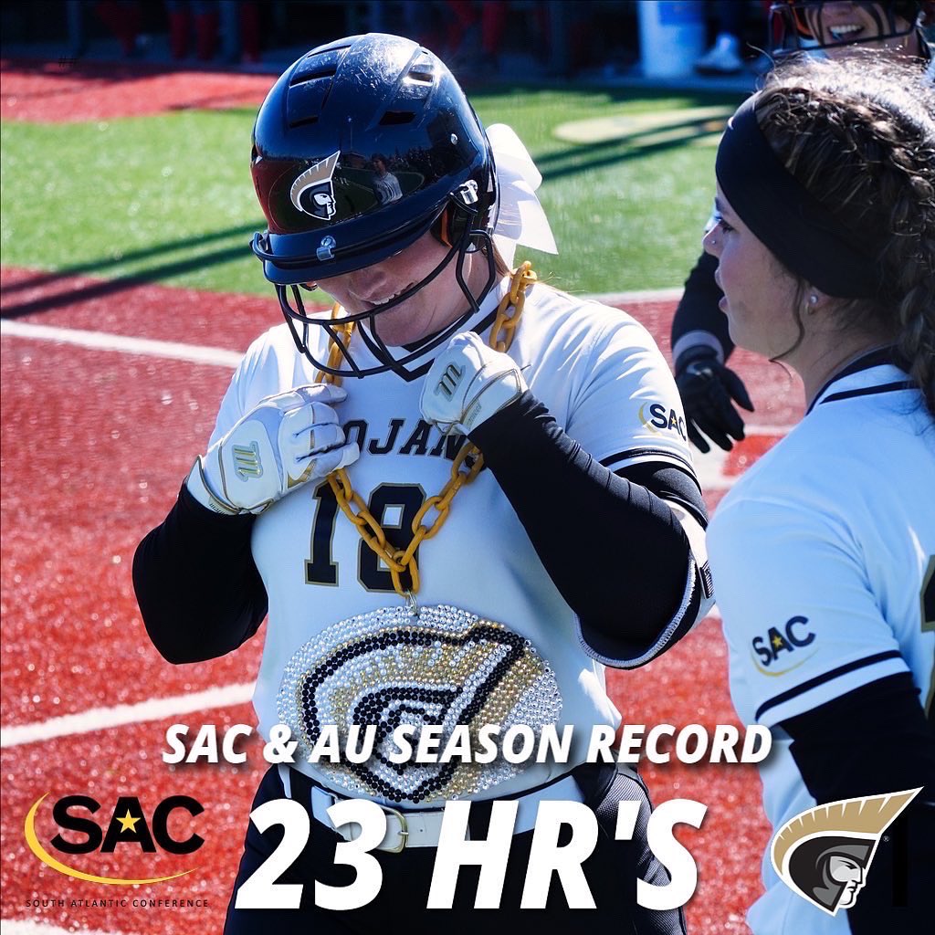 The 𝐎𝐔𝐓𝐑𝐈𝐆𝐇𝐓 SAC Regular Season Champions + Kayson Boatner is now the AU &amp; SAC Season HR record holder!
#AUSB 🥎 | #TrojanArmy ⚔️