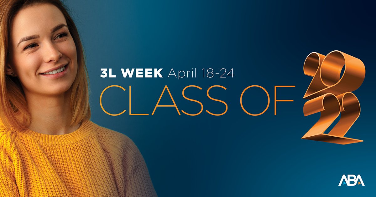 3L Week is winding down. Congrats to the class of 2022! The PCL Section is here to assist you in the next phase of your career. Renew your PCL membership by 4/24 to receive an ABA bar prep care package.

Learn more: ambar.org/3lweek

#ABA3LWeek