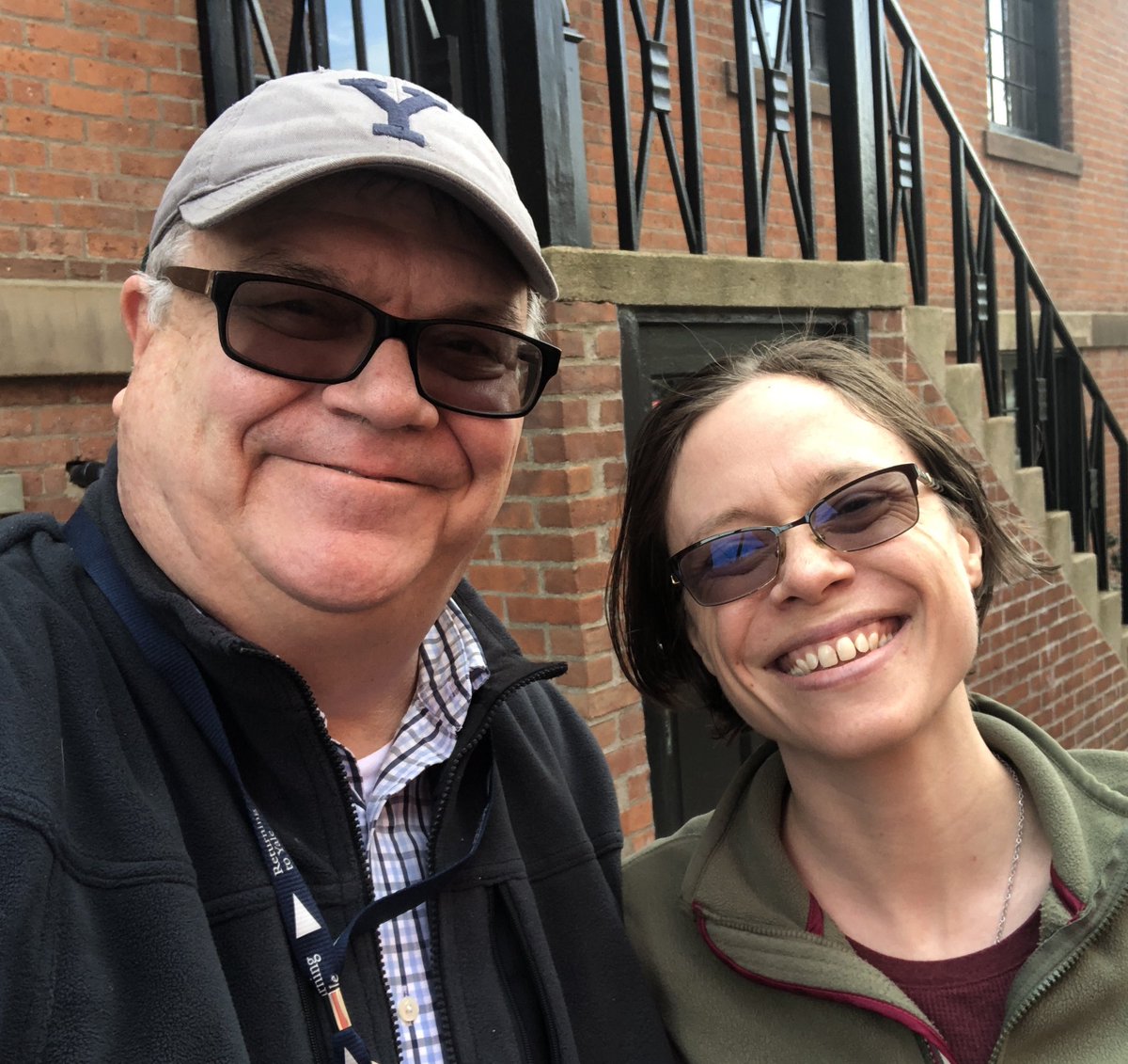 dryoungberg's tweet photo. What a delightful treat meeting up with Jessica Johnson today in New Haven. It felt like a mini #tessnet Conference Planning Team reunion. It was so good to catch up each otherβs lives. #DonIsGiddy #TLCCsOfOld #JJJWasWearingHerYaleHatToo https://t.co/UsPN0F19cx