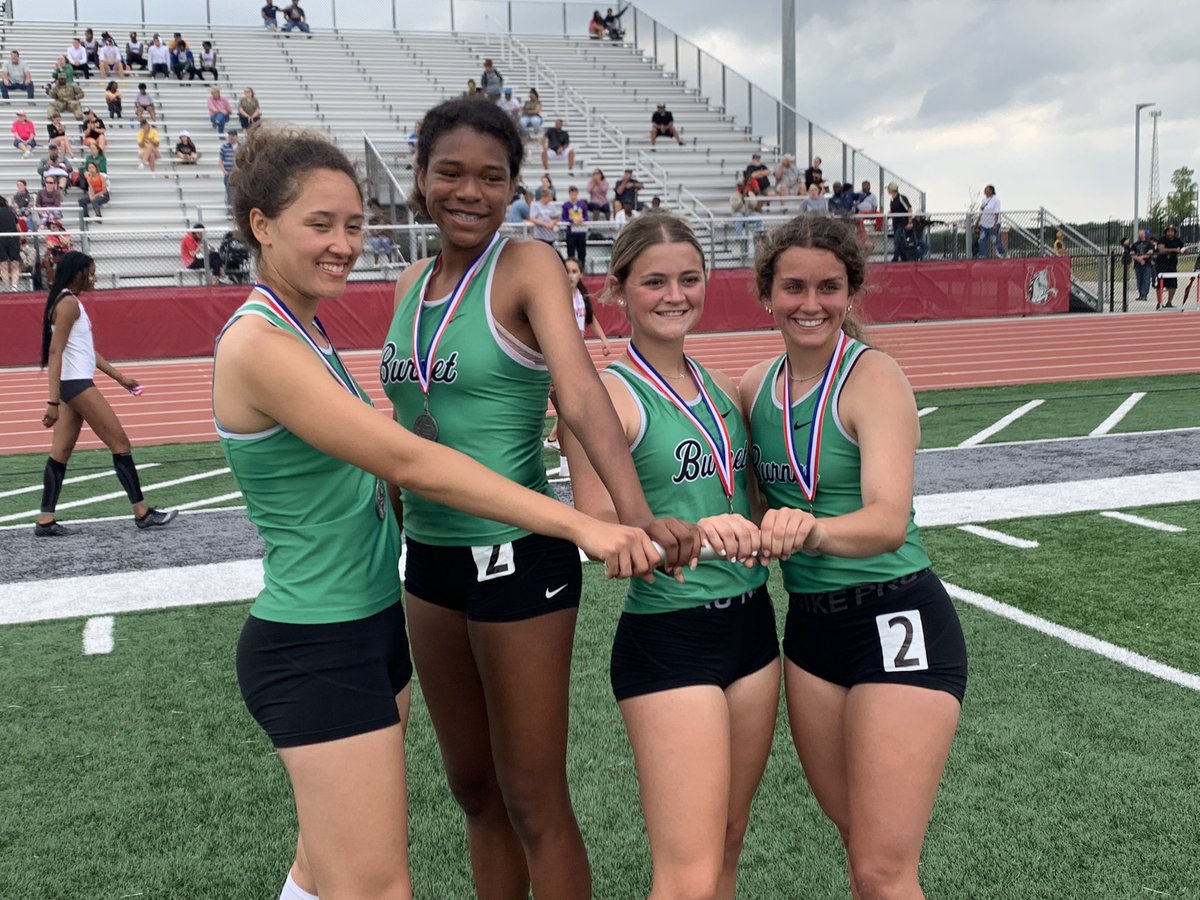 Burnetgirlstrac's tweet photo. 4x200 Relay is 2nd at AREA and headed to Regionals!! @BurnetAthletics https://t.co/p3itGFl9iV