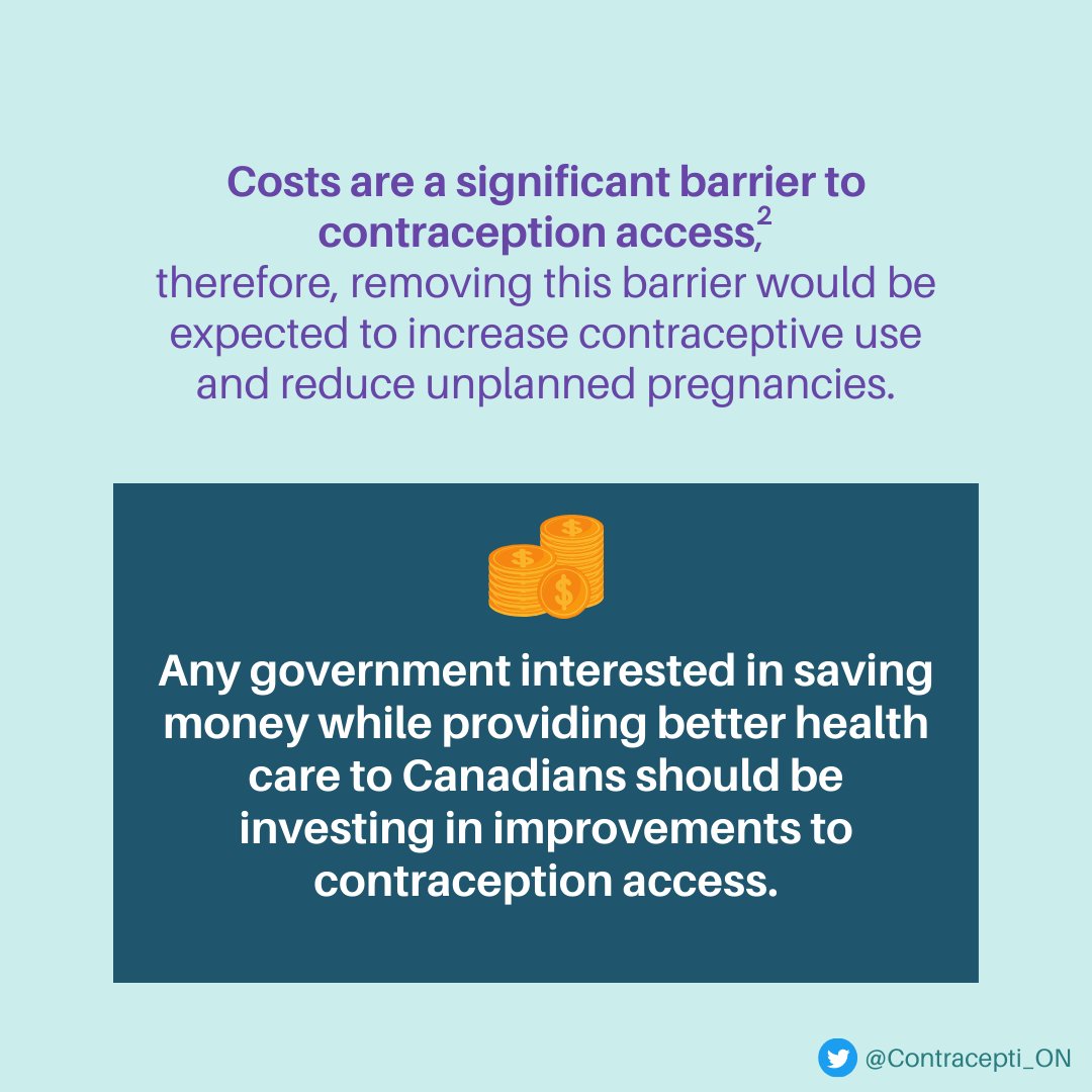 As the #onpoli election approaches 🗳, we are reminded of all the ways universal, cost-free contraception SAVES MONEY! 💸

Reach out to your MPPs and advocate for #universalcontraception in our next provincial budget! 📢

#CoverContraceptiON
