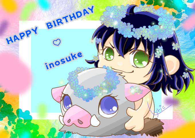 ₤угiсさんがTwitterに投稿した嘴平伊之助(鬼滅の刃)のイラスト。