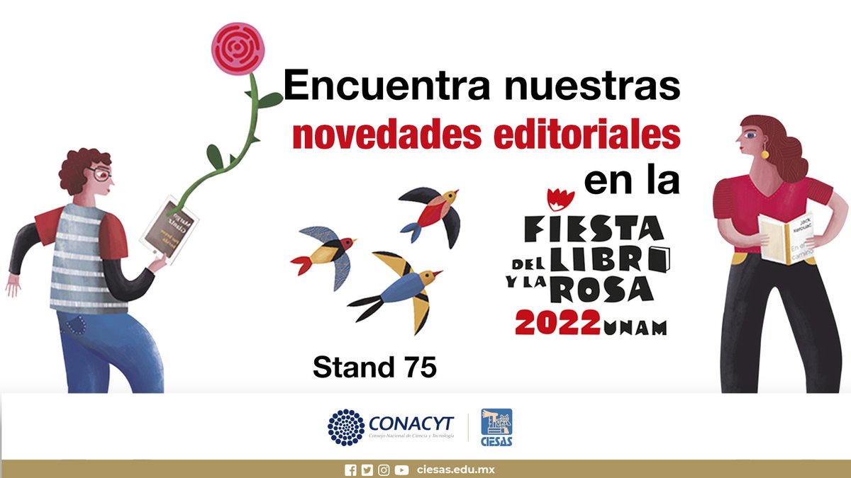 ciesas's tweet photo. #QueNoSeTePase visitar nuestro #stand75 en la Feria del #LibroYLaRosa y conocer nuestras #NovedadesEditoriales. 👉https://t.co/NYXWWoRiFa
Ediciones anteriores al 2020 y libros digitales tendrán descuento. https://t.co/pPrTdc4Oei