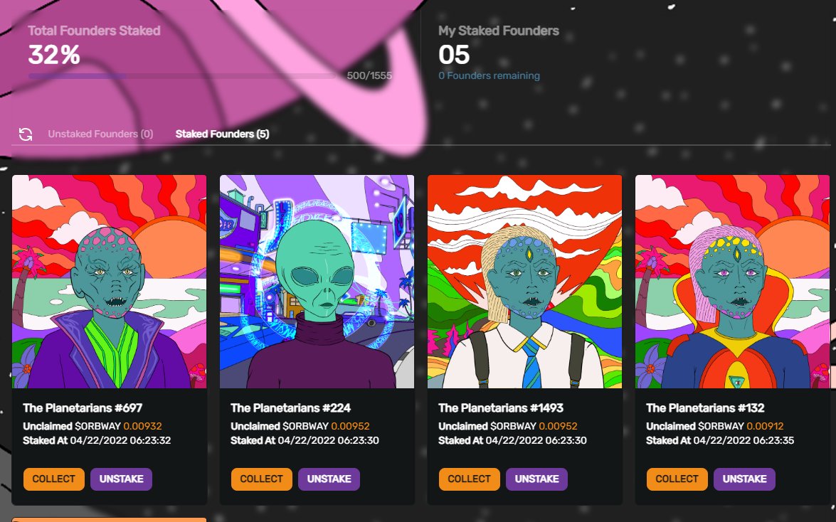 Still have strong conviction for high-quality art projects, <a href="/PlanetariansNFT/">The Planetarians</a> is a good example.

Although they had some issues with the original staking website, the team managed to pump out a staking platform in less than a week with help from <a href="/UbikNFT/">Ubik Labs</a>.

🛸🛸🛸