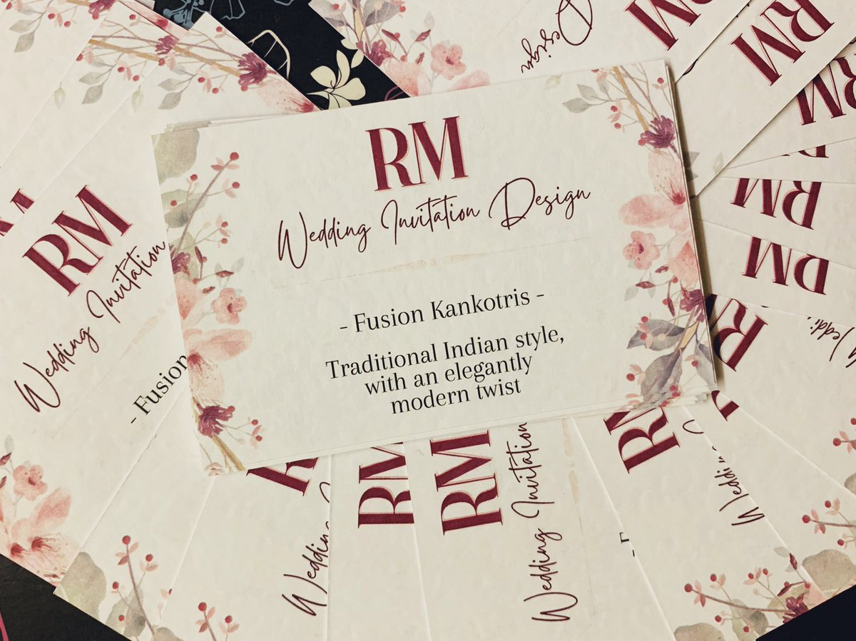 My gorgeous business cards are here! 😍❤️ Printed on the same quality &amp; texture of card that I use for all invite designs, if you’d like a sample before purchase, drop me a DM and I’ll send out a card! 

Link in bio… explore today! 

#weddinginspiration #weddings #Indianwedding