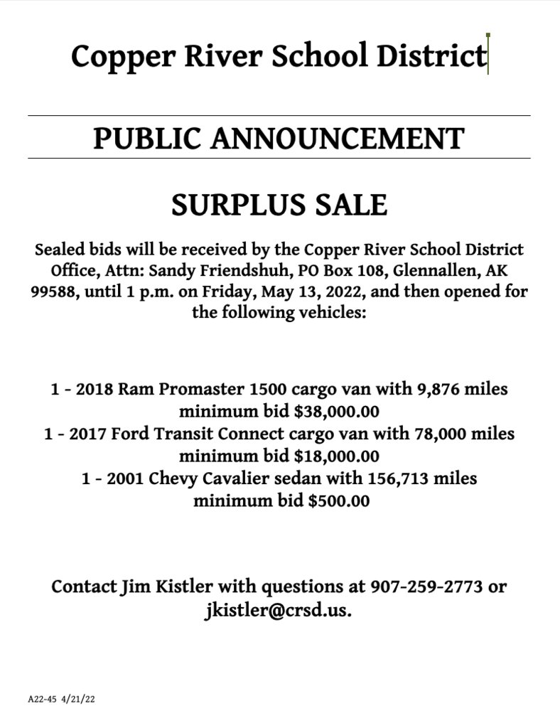 Copper River Schools tweet media