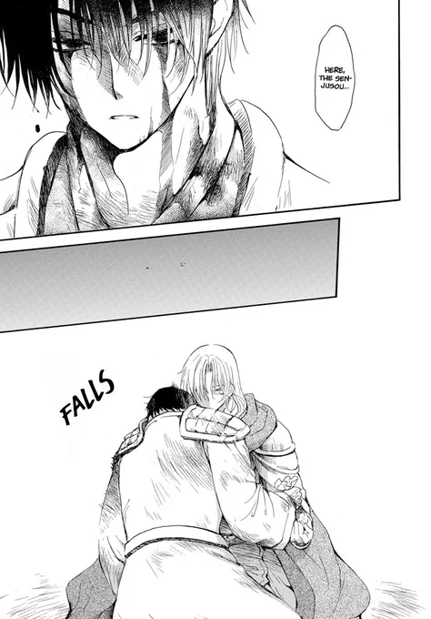 akatsuki no yona 224

i was so excited for the yona/hak reunion where i thought they'd hug once they reunited but kusanagi-sensei knows better and destroyed me with THIS as the chapter's final scene. AAAAAAHHHHHH 