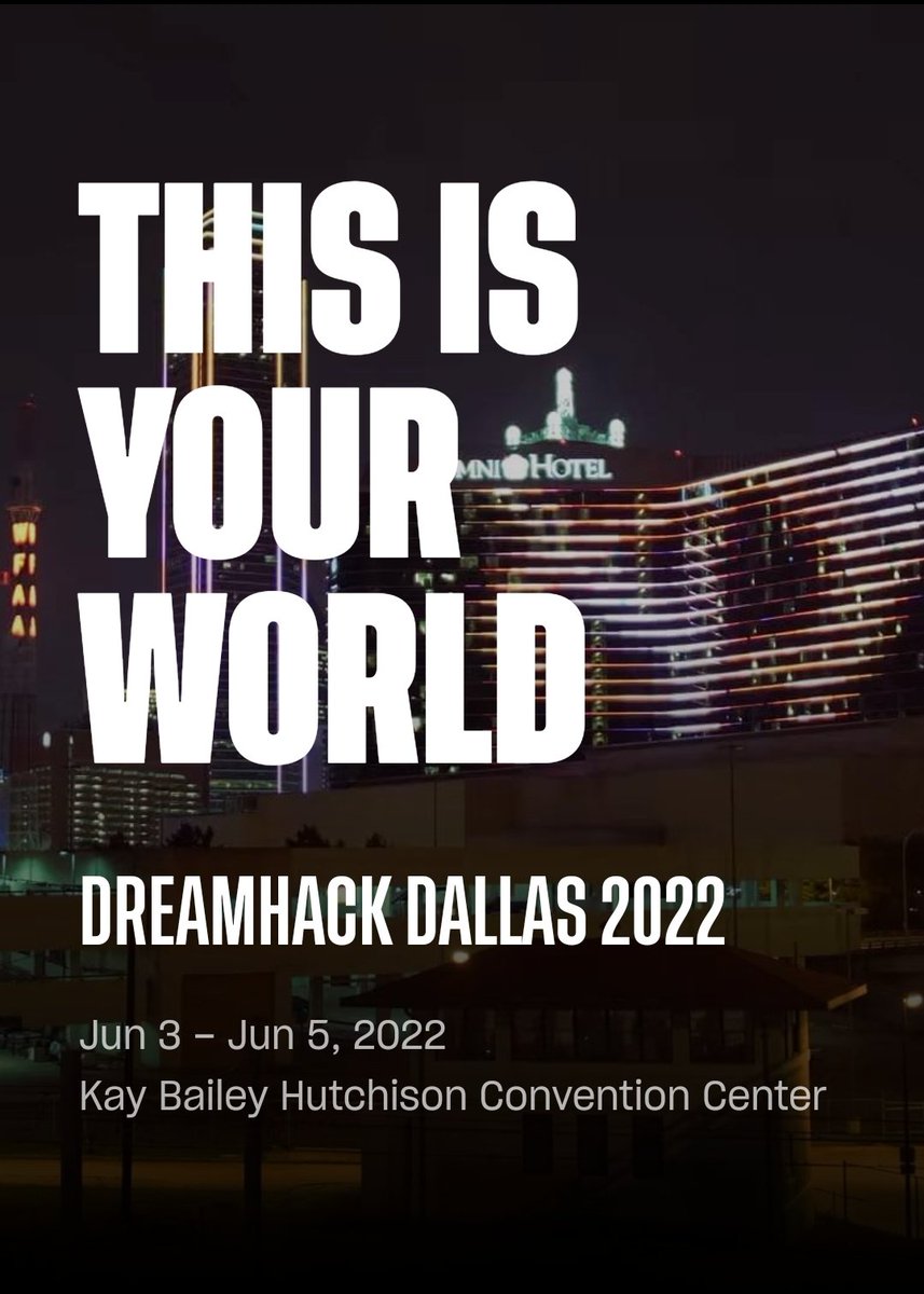 RoverIRL's tweet image. I am super pumped to announce I have been invited to @DreamHack Dallas as a Content Creator!
I am also giving away a pair of 3 day passes to this event!

✅️ Follow me here and on Twitch.
✅️ Like/Retweet with #DHDAL
✅️ Tag a Friend!

‼️Winner will be chosen 5/1‼️
