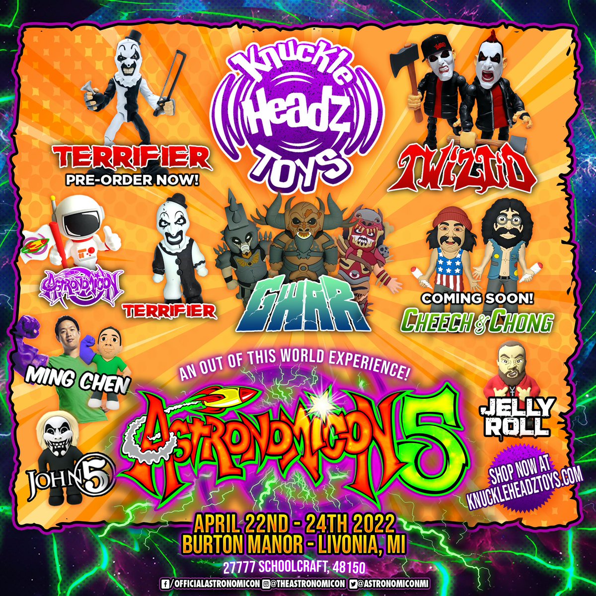 KnuckleheadzLTD's tweet photo. We will be setup all weekend at @AstronomiconMI 🚀🚀🚀 https://t.co/zafZf95An9